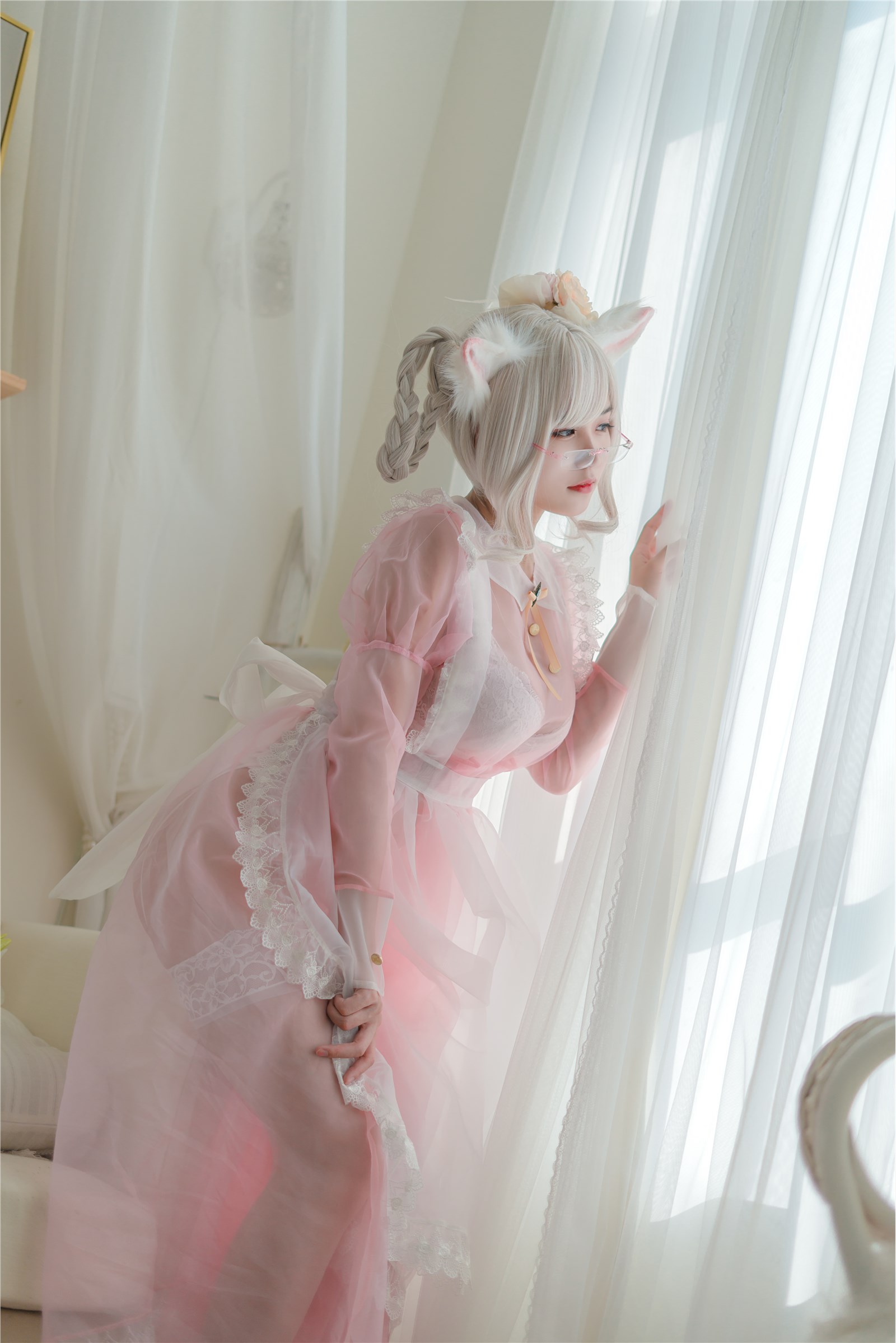 Chiyo Ogura w NO.007 Clear maid pink(14)